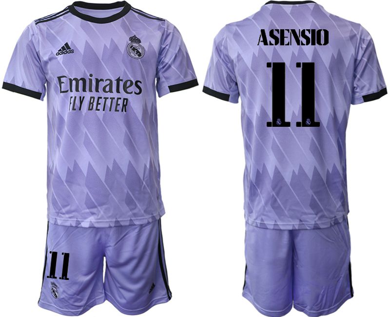 Men 2022-2023 Club Real Madrid away purple 11 Soccer Jersey